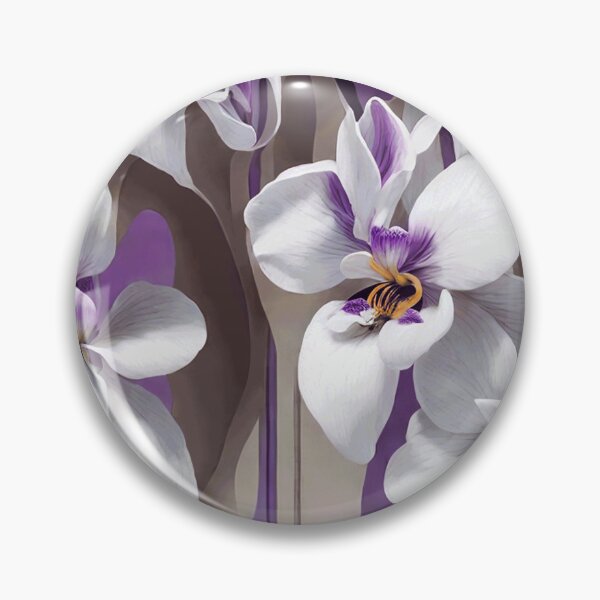 Item preview, Purple and white flowers designed and sold by ArtfullMinds.