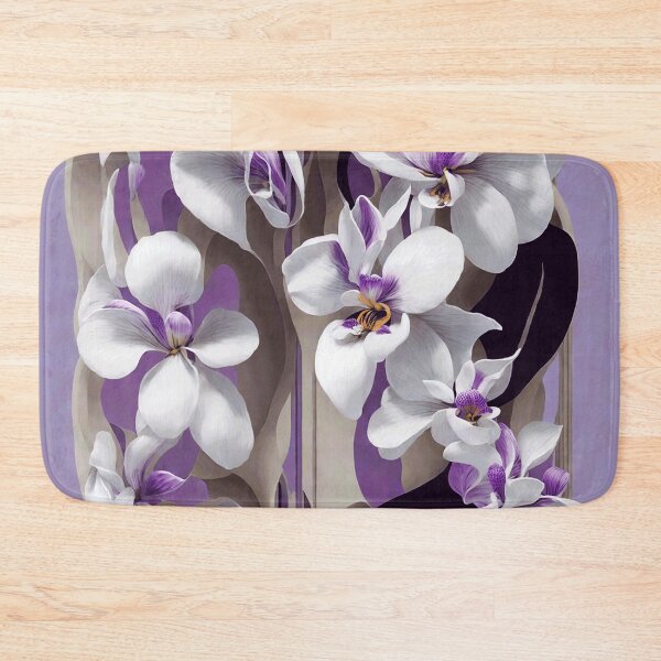 Item preview, Purple and white flowers designed and sold by ArtfullMinds.