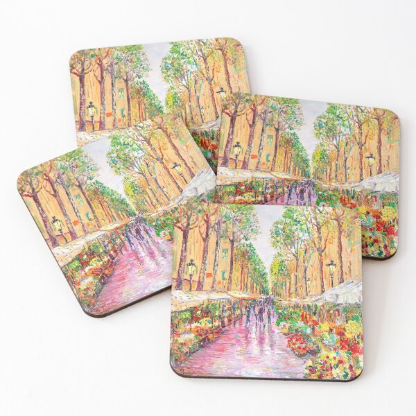 Item preview, Flower Stalls. La Rambla. Barcelona designed and sold by Natalia_Shchip.