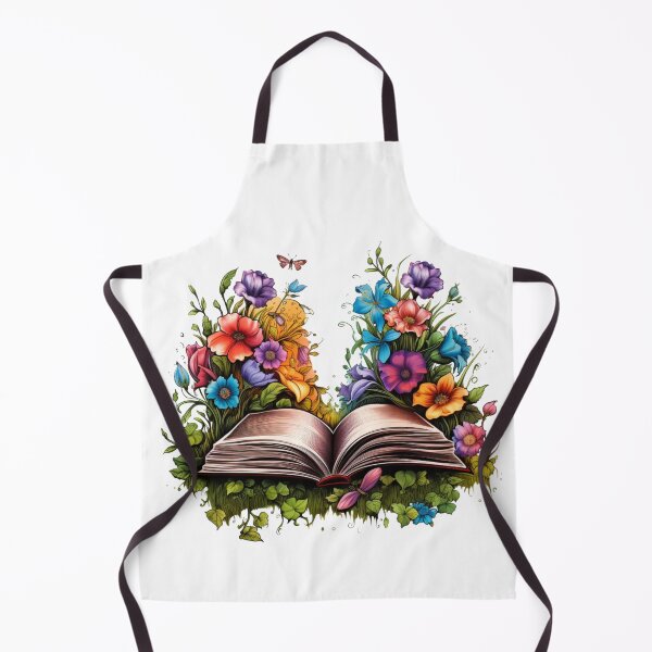 Item preview, Open Book with Wild Flowers Book Aesthetic designed and sold by ArtFromBeyond.