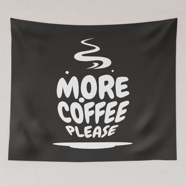 Item preview, More coffee please typography designed and sold by DioSo.