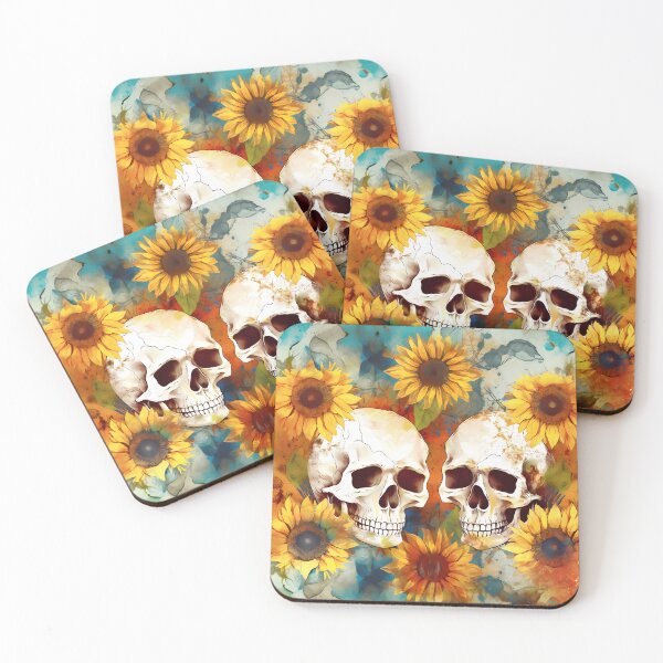Item preview, Skulls and Sunflowers designed and sold by VTZ designs.