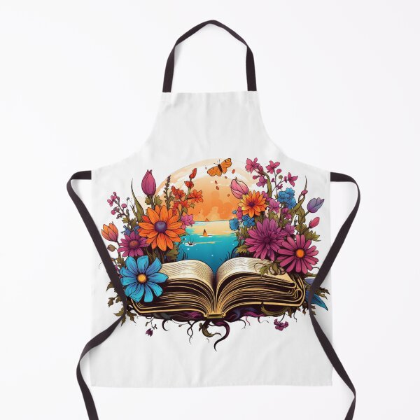 Item preview, Open Book with Wild Flowers Book Aesthetic designed and sold by ArtFromBeyond.