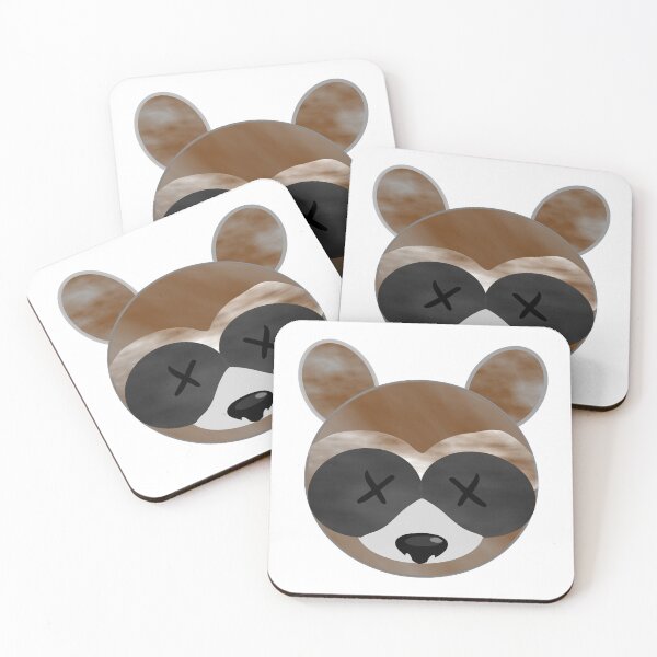 Item preview, Knocked Out Raccoon Emoji designed and sold by m2inspiration.
