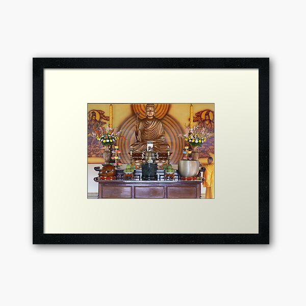 Offerings for Buddha Framed Art Print