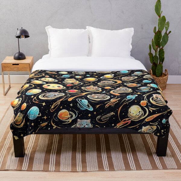 Item preview, Cat With Moon Universe Abstract Art  designed and sold by FindART24.