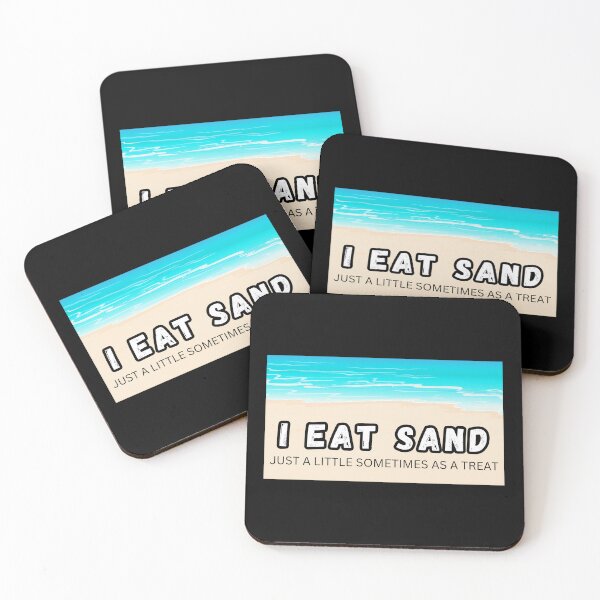 Item preview,  I Eat Sand Beach Quote Just a little Meme Waves Shore designed and sold by IHeartArts.