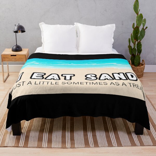 Item preview,  I Eat Sand Beach Quote Just a little Meme Waves Shore designed and sold by IHeartArts.