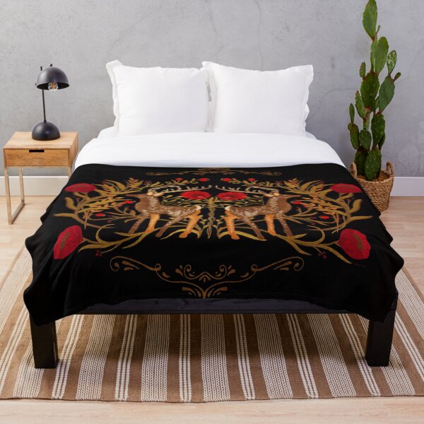 Item preview, Two Stags Protecting The Dark Forest Gate designed and sold by BunnyThePainter.