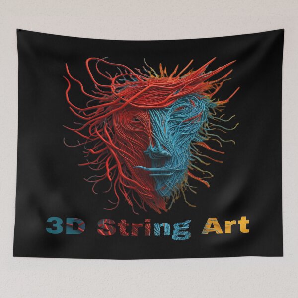 Item preview, ‏3D String Art‏ designed and sold by Vo0do0oo.