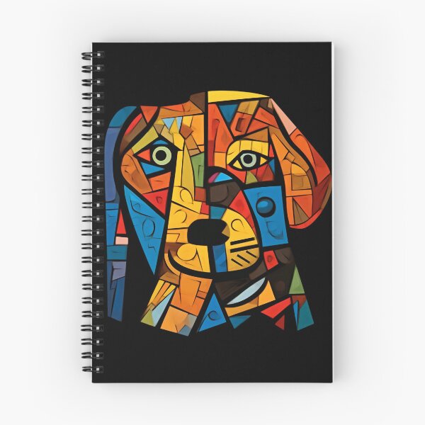 Item preview, Geometric Canine - Abstract Cubist Dog Artwork designed and sold by RokaaShop.