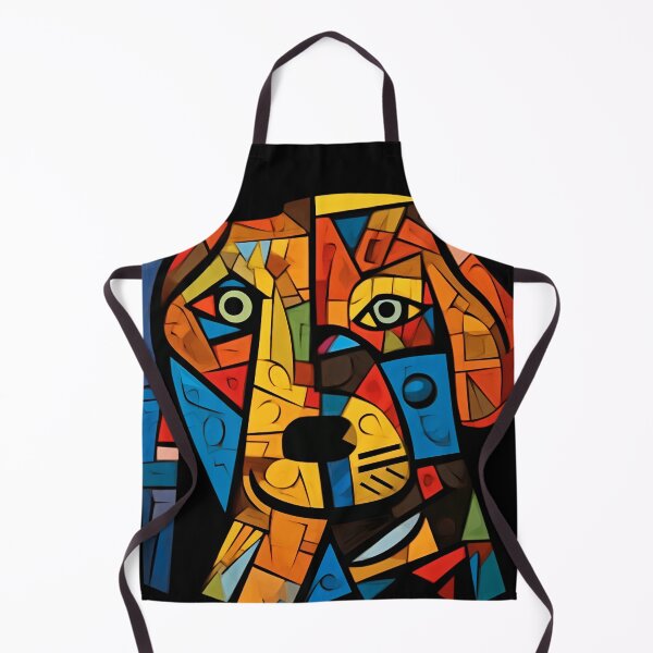 Item preview, Geometric Canine - Abstract Cubist Dog Artwork designed and sold by RokaaShop.