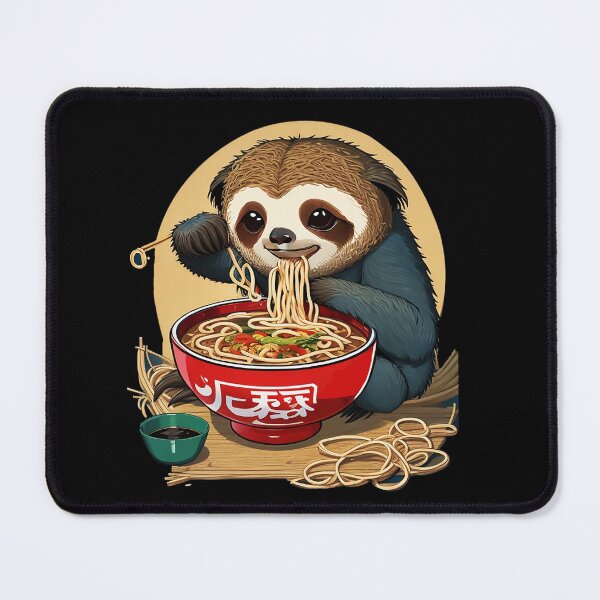 Item preview, Sloth Eating Ramen Funny Sloth Lover designed and sold by Jeny Lisa.