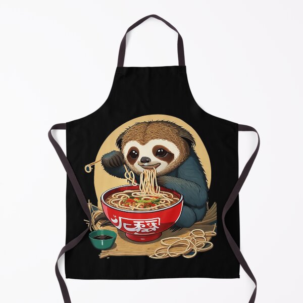 Item preview, Sloth Eating Ramen Funny Sloth Lover designed and sold by Jeny Lisa.