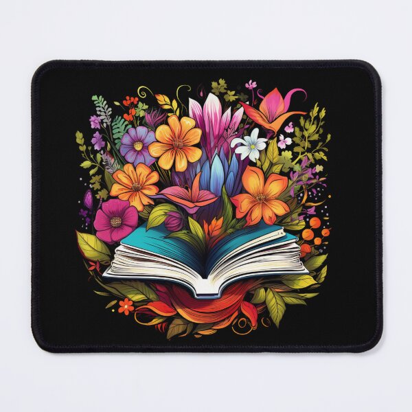 Item preview, Open Book with Wild Flowers Book Aesthetic designed and sold by ArtFromBeyond.