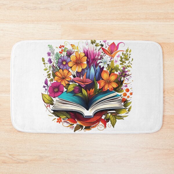 Item preview, Open Book with Wild Flowers Book Aesthetic designed and sold by ArtFromBeyond.