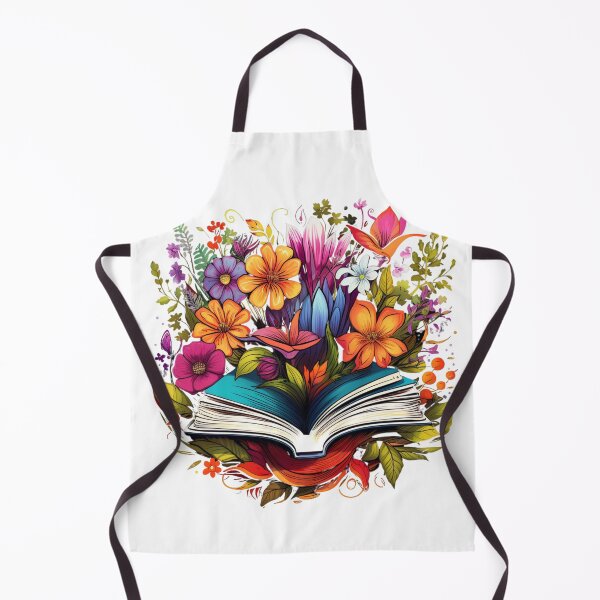 Item preview, Open Book with Wild Flowers Book Aesthetic designed and sold by ArtFromBeyond.