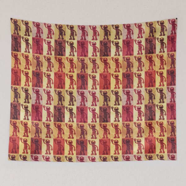 Item preview, Creepy puppet grid pattern designed and sold by Erik007best.