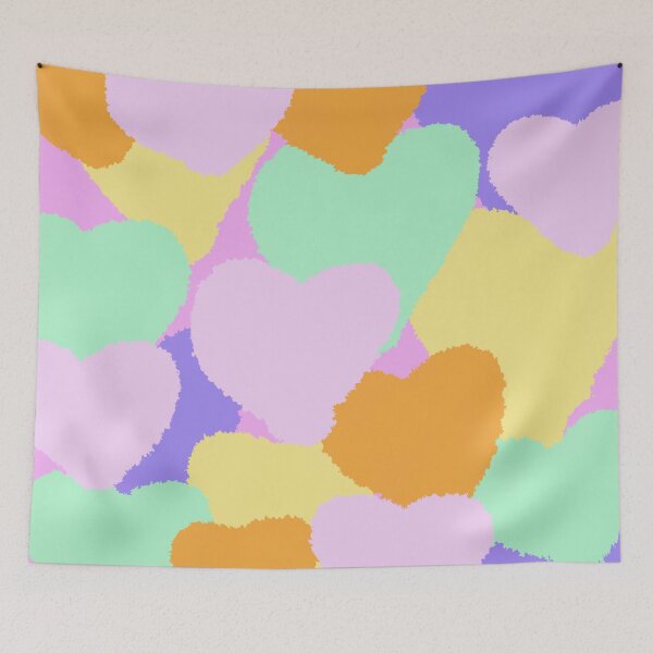 Aperçu de l'œuvre Paysage de coeur de bonbons pastel créée et vendue par CreativeCodeLLC.