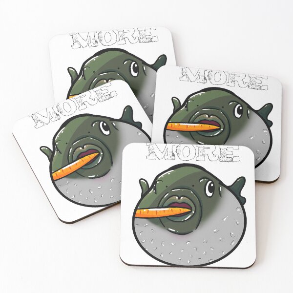 Item preview, Pufferfish Eating Carrot designed and sold by Studio-Pixel.