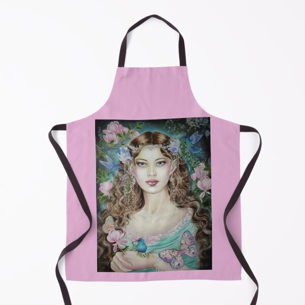 Item preview,  Fairy elf with hummingbirds and magnolia designed and sold by Gabriella  Szabo.