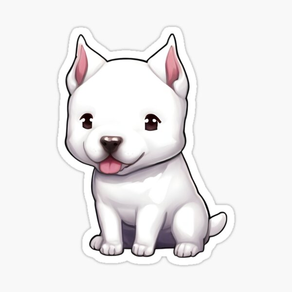 Item preview, Chibi Dogo Argentino designed and sold by City0fDreams.