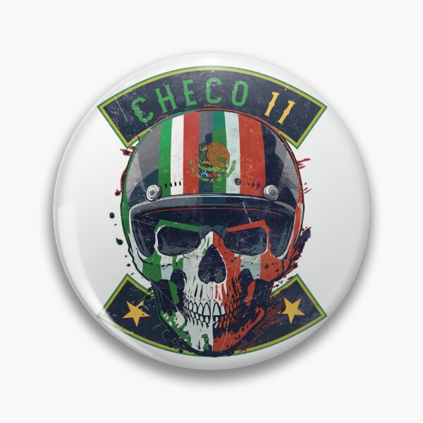 Artikelvorschau, Checo Perez Mexico Skull Rennhelm entworfen und verkauft von Numero14.