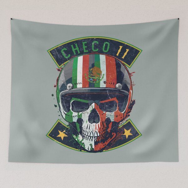 Item preview, Casco Checo Perez Mexico Skull Race designed and sold by Numero14.