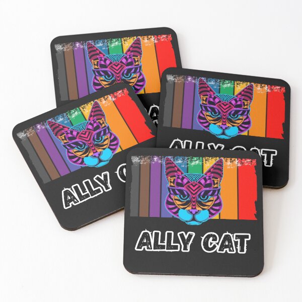 Item preview, Ally Cat LGBT designed and sold by ArtisShops.