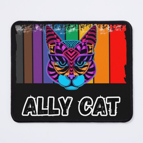 Item preview, Ally Cat LGBT designed and sold by ArtisShops.