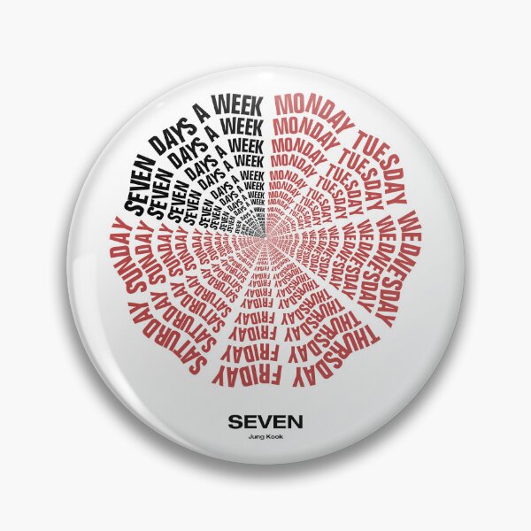 Item preview, JUNGKOOK SEVEN DAYS A WEEK: Red designed and sold by YOSHFRIDAYS.