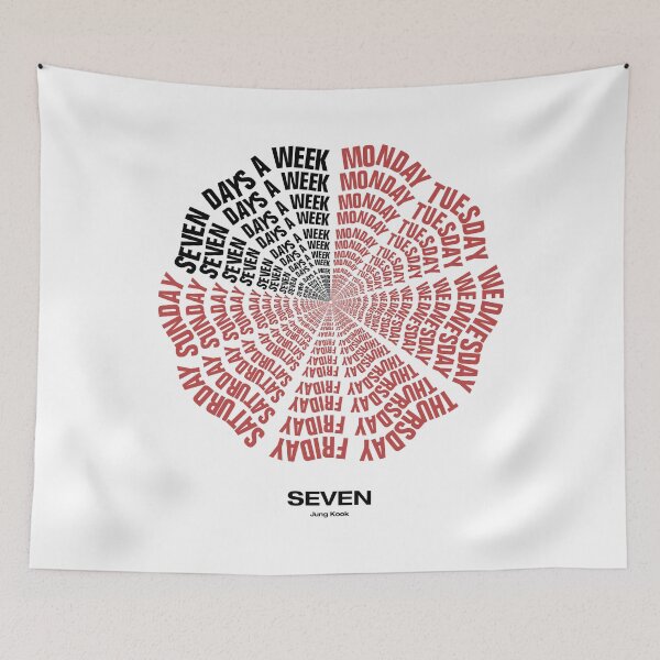Item preview, JUNGKOOK SEVEN DAYS A WEEK: Red designed and sold by YOSHFRIDAYS.