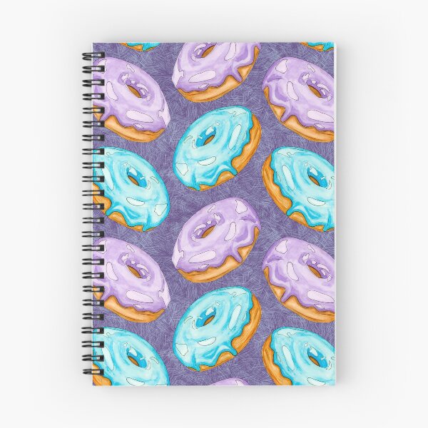 Item preview, Watercolor Donuts Chevron Pattern Purple and Blue Aqua  designed and sold by Sockstomistic.