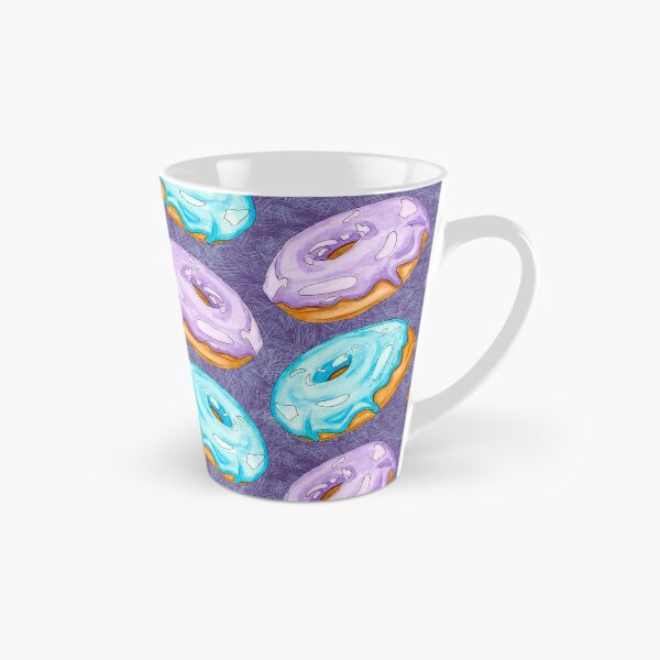 Item preview, Watercolor Donuts Chevron Pattern Purple and Blue Aqua  designed and sold by Sockstomistic.