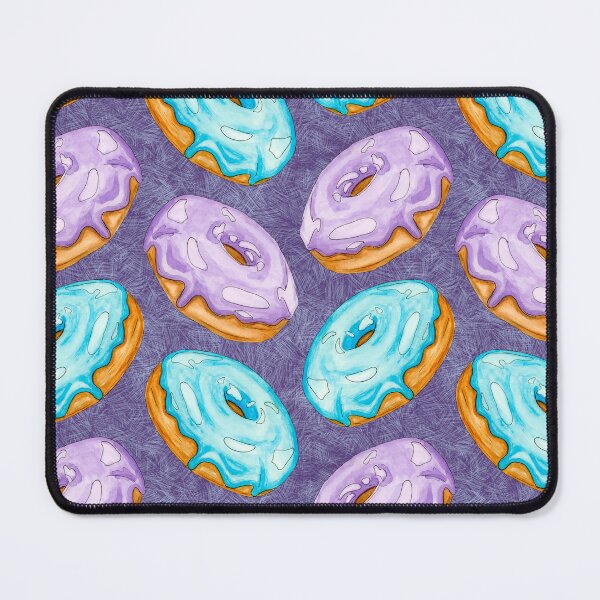Item preview, Watercolor Donuts Chevron Pattern Purple and Blue Aqua  designed and sold by Sockstomistic.