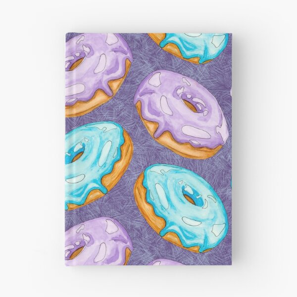 Item preview, Watercolor Donuts Chevron Pattern Purple and Blue Aqua  designed and sold by Sockstomistic.