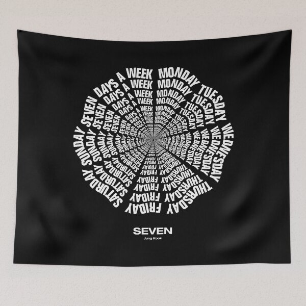 Item preview, JUNGKOOK SEVEN DAYS A WEEK: White designed and sold by YOSHFRIDAYS.