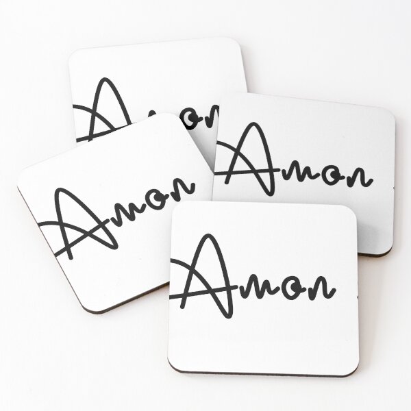 Item preview, Amon_san black signature designed and sold by amon merch shop and stuff.