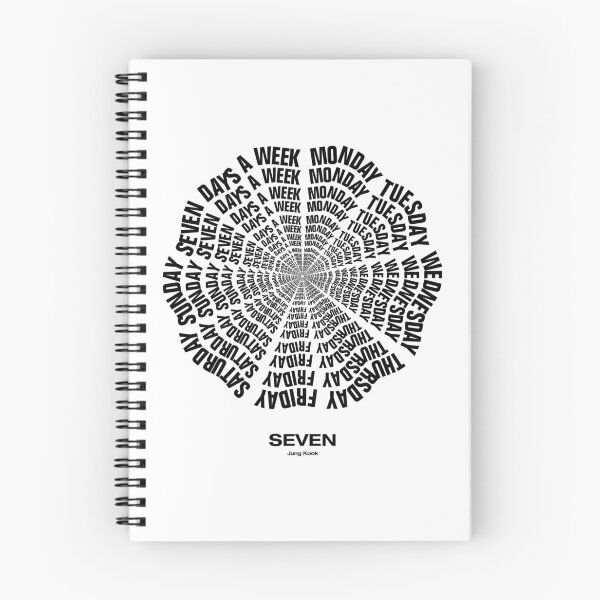 Item preview, JUNGKOOK SEVEN DAYS A WEEK: Black designed and sold by YOSHFRIDAYS.