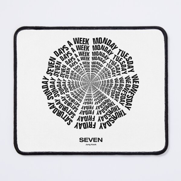Item preview, JUNGKOOK SEVEN DAYS A WEEK: Black designed and sold by YOSHFRIDAYS.