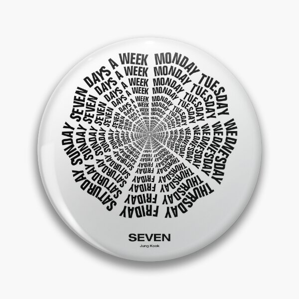 Item preview, JUNGKOOK SEVEN DAYS A WEEK: Black designed and sold by YOSHFRIDAYS.
