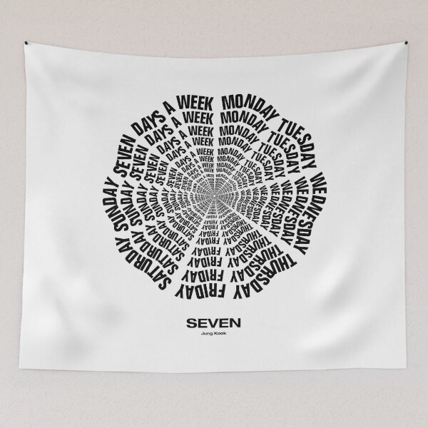 Item preview, JUNGKOOK SEVEN DAYS A WEEK: Black designed and sold by YOSHFRIDAYS.
