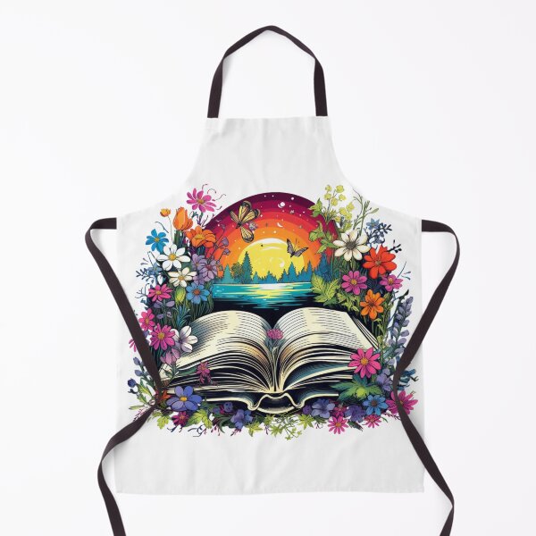 Item preview, Open Book with Wild Flowers Book Aesthetic designed and sold by ArtFromBeyond.