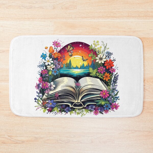 Item preview, Open Book with Wild Flowers Book Aesthetic designed and sold by ArtFromBeyond.