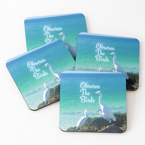 Item preview, Observe the Birds White Egrets.  designed and sold by IvaRenee.