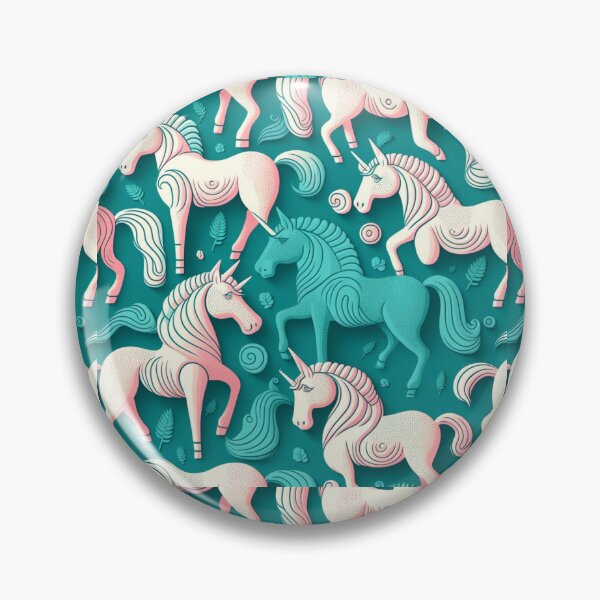 Item preview, Pink and Blue Unicorn pattern designed and sold by liana campbell.