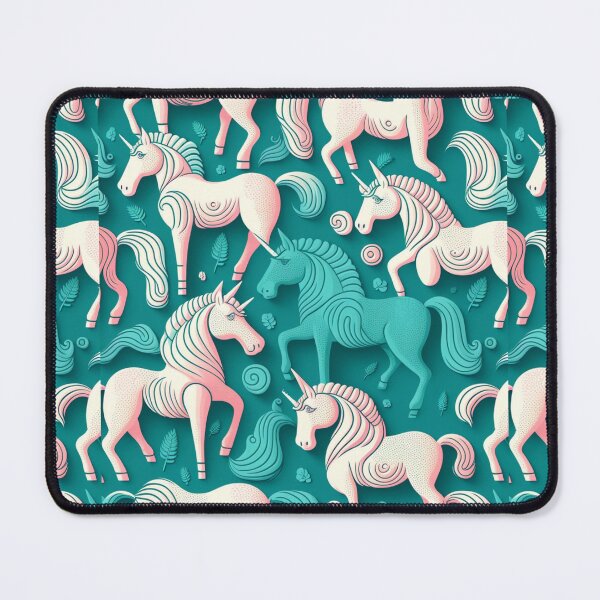 Item preview, Pink and Blue Unicorn pattern designed and sold by liana campbell.