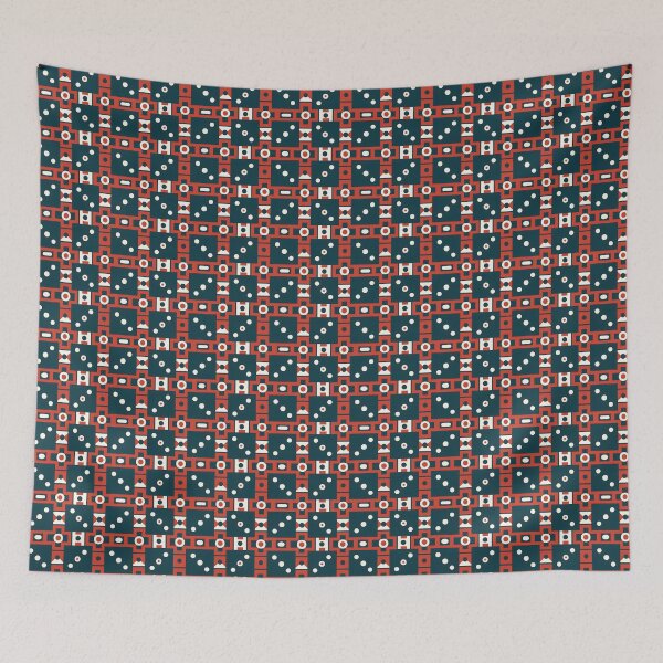 Item preview, Peruvian red pattern 17 designed and sold by khumpa.