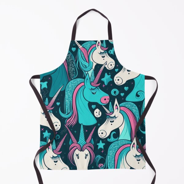 Item preview, Cartoon style Pink and Blue Unicorn pattern designed and sold by liana campbell.