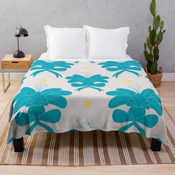 Item preview, Playful flower turquoise designed and sold by HeartPieces.